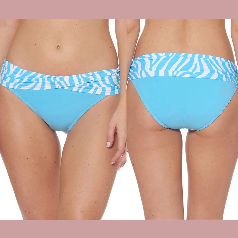NEW Bleu Rod Beattie‎ [ 4 ] Tropical Fever Sarong Hipster Swim Bottom